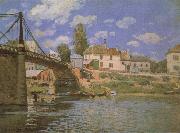 Alfred Sisley, The Bridge at Villeneuve-la-Garenne